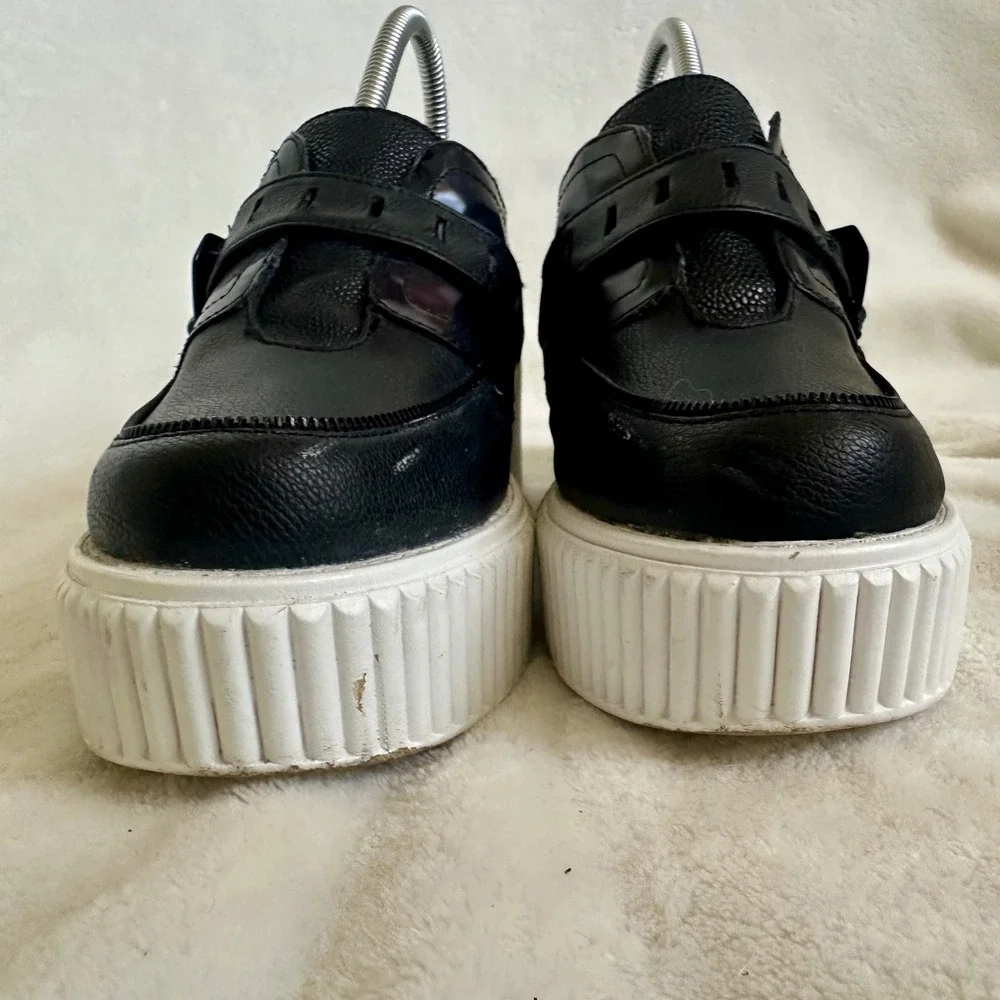 Circus by Sam Edelman Cassie Black Platform Creepers Shoes Women's Size 9
